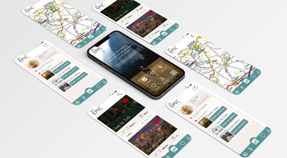 Maquette mobile Épic